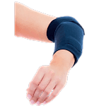 blaua Bandage am Arm
